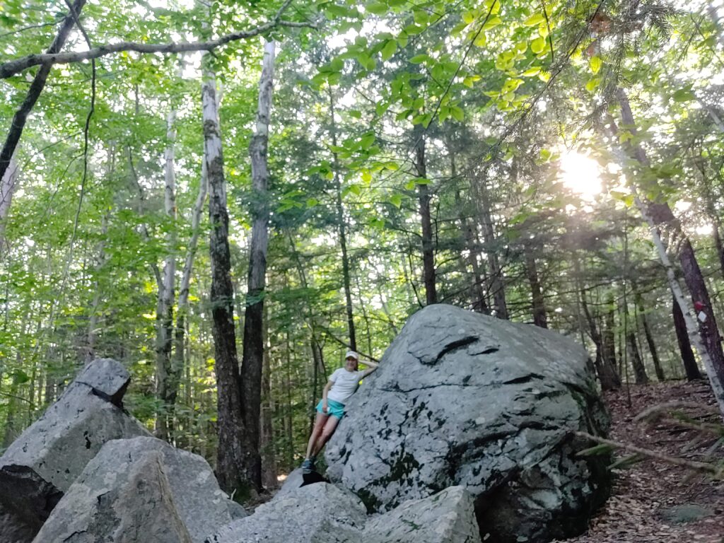 Tanya Tracy on a trail run