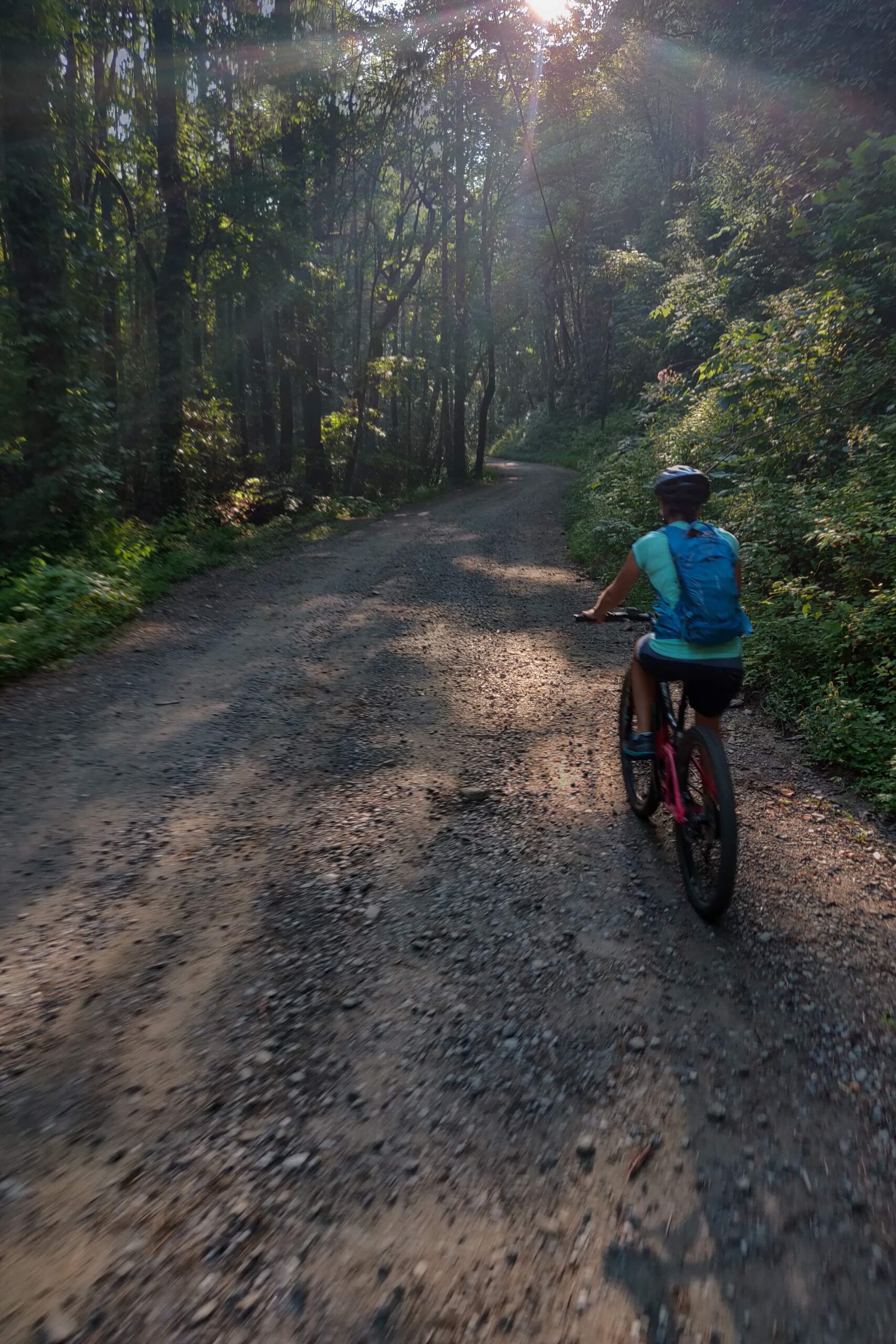 Tanya Tracy biking